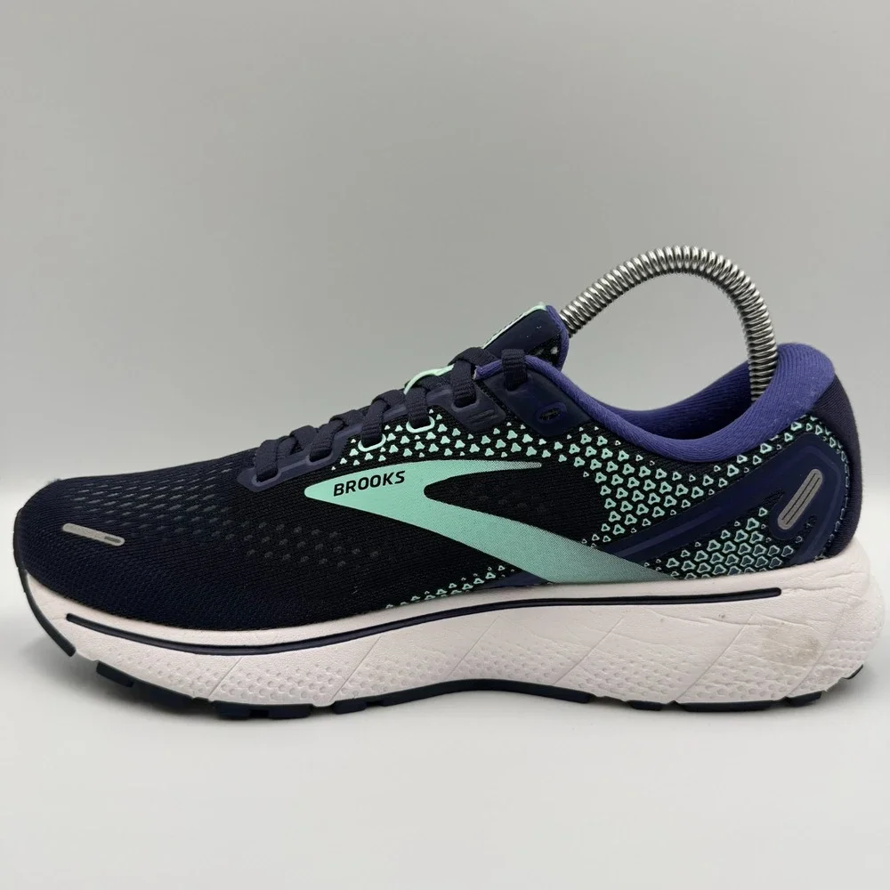 Brooks‎ Ghost 14 Blue White Running Shoes Sneakers Women's 8.5 B 1203561B446